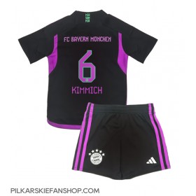 Koszulka piłkarska Bayern Munich Joshua Kimmich #6 Strój wyjazdowy dla dzieci 2023-24 tanio Krótki Rękaw (+ Krótkie spodenki)